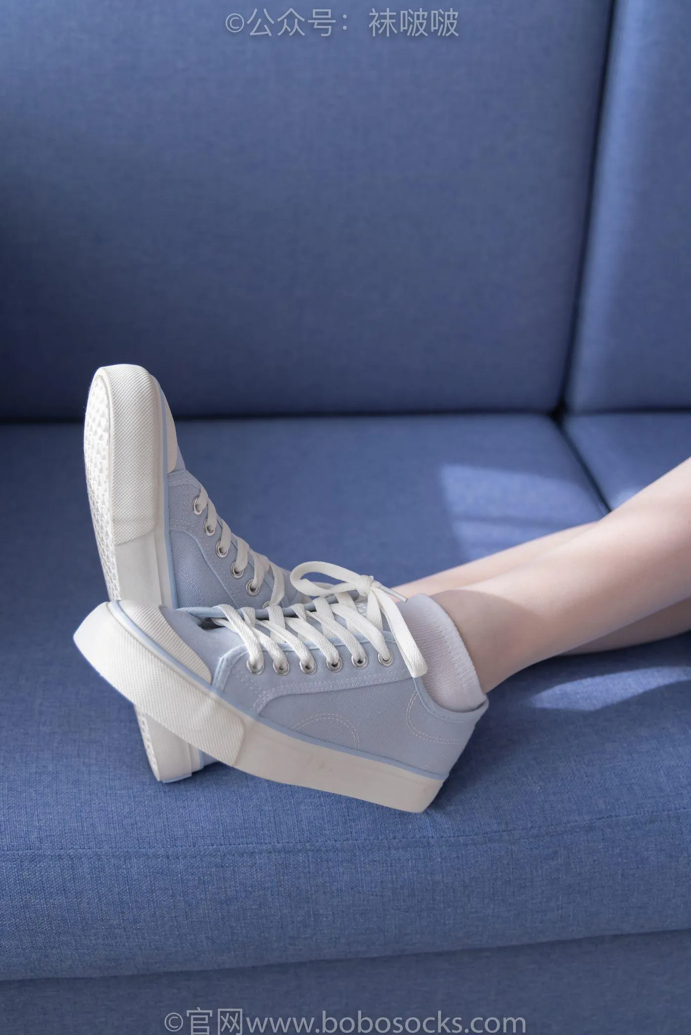 [BoBoSocks袜啵啵]NO.037 稚予-帆布鞋、短白棉袜、白丝 [136P]插图1